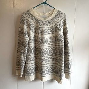 J Jill Fair Isle sweater, size small.